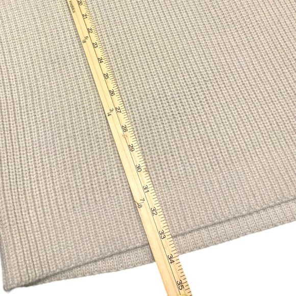 ZARA Creamy Tan Oversized Chunky Knit High Collared Sweater / Dress | XL - Picture 6 of 9